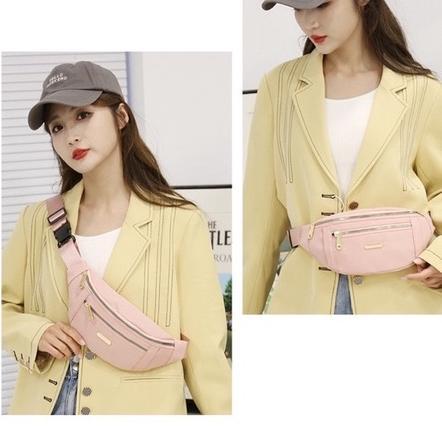 MURAH Tas Pinggang Wanita import Selempang Dada Waistbag Premium ORI waterproof model O