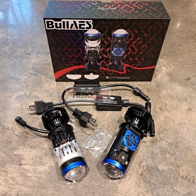 AES DOP LED MINI PROJI H4 SUPER MOTOR / MOBIL HARGA SATUAN