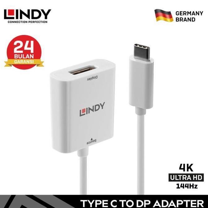 Instancodbisa- Lindy Adapter Usb 3.2 Type C To Displayport Converter