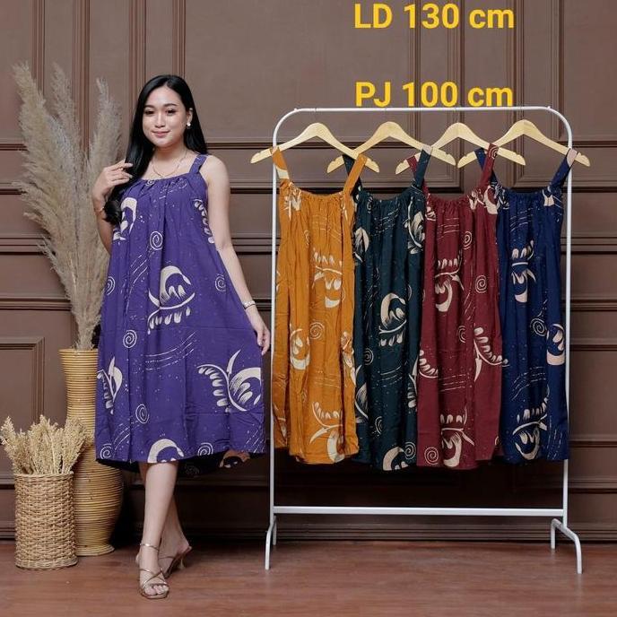 Promo  Daster Rayon Yukensi Tanpa Lengan Daster Jumbo Busui Ld 130 Lingerie Baju Tidur Wanita Ibu Mu