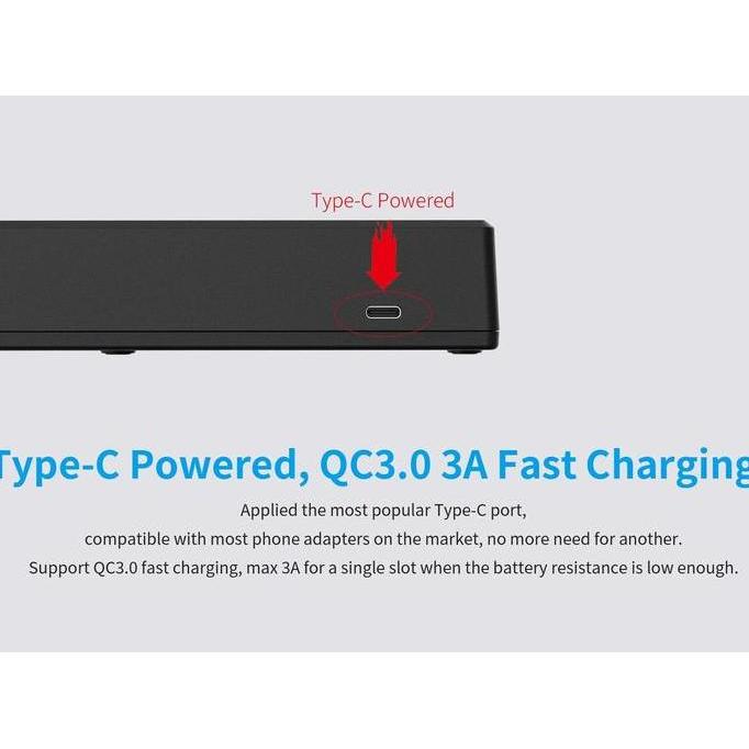 Instancodbisa- Xtar Vc8 Charger Type-C 8X21700 Protected Battery Charger