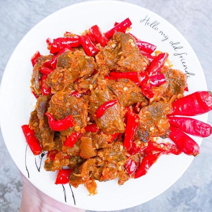rafadays77 - lidah sapi balado sumatra rasa food dendeng frozen  meat  daging  pedas  rendang  insta