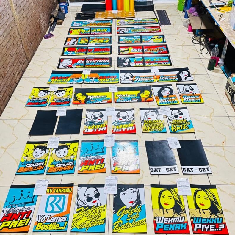 Termurah  Karpet Lumpur Pick Up Truk Bus Travel ( Karet Kepet Variasi Belakang Mobil ) Canter L300 F