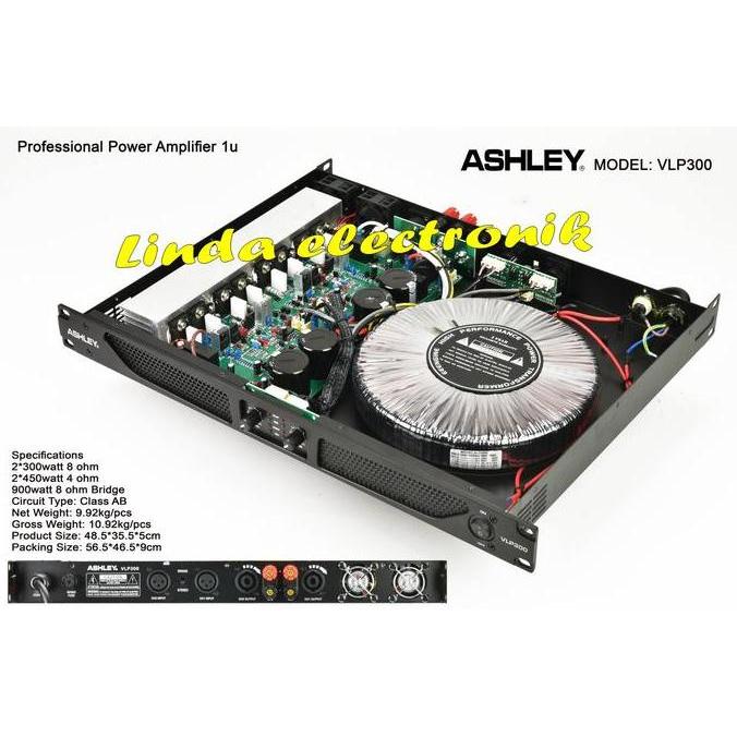 Power Amplifier Ashley Vlp 300 Kualitas Terbaik Harga Termurah