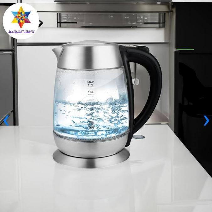 {{{{}}] Water Kettle teko listrik otomatis 1,7 liter kels LED terbaru