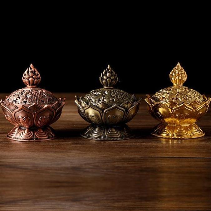 Obelik- Tempat Bakar Dupa Lotus Mabkhara Pembakar Dupa Backflow/Dupa Lingkar