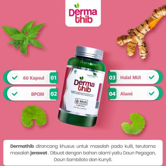Kapul Dermathib Obat Jerawat Ampuh Acne Treatment Isi 60 Kapsul Halal BPOM