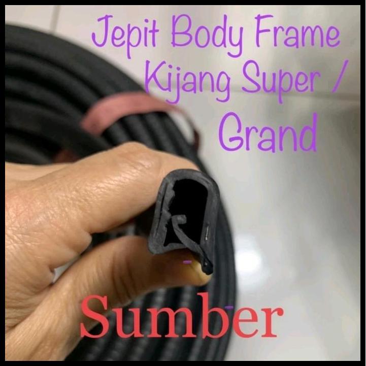 TERLARIS KARET JEPIT BODY FRAME KACA SAMPING SLEDING MOBIL KIJANG SUPER KIJANG GRAND