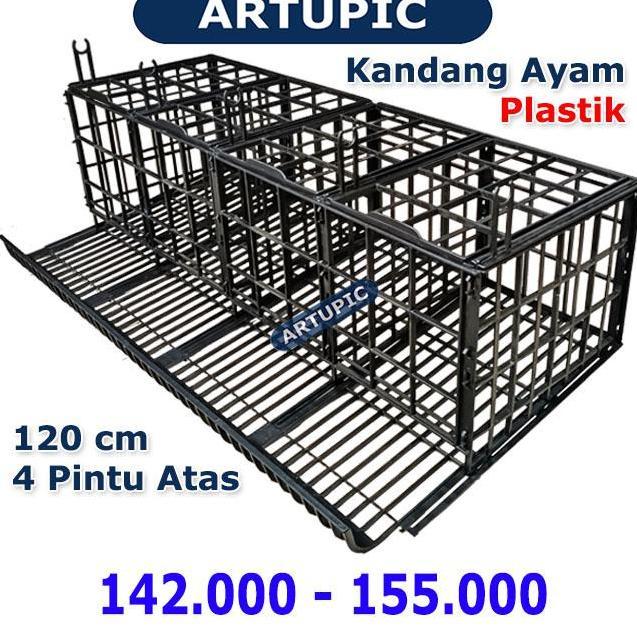 Kandang Baterai Ayam PLASTIK Bebek Petelur 4 Pintu Atas Artupic 8 Ekor
