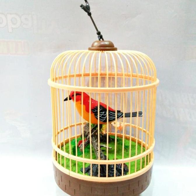 mainan burung sangkar / burung sensor /burung mainan