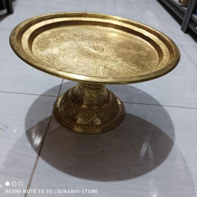 =====] Dulang bahan kuningan ringan Besar 37 cm