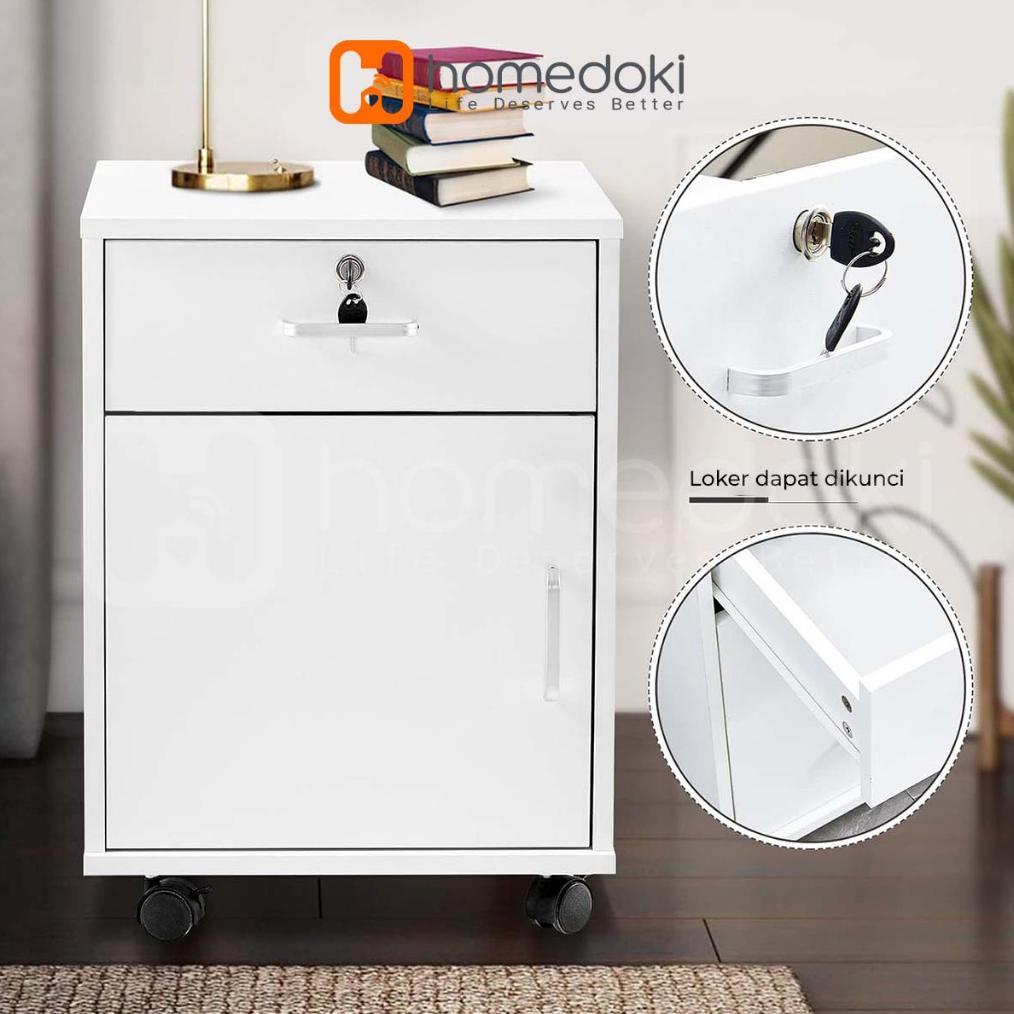 Diskont Homedoki Lemari Arsip Kecil/Lemari Laci/Lemari Mini/Lemari Kecil Minimalis