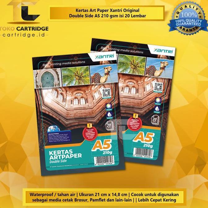 Xantri Photo Kertas Art Paper A4 A5 Double Side Art paper 120 150 210 gsm