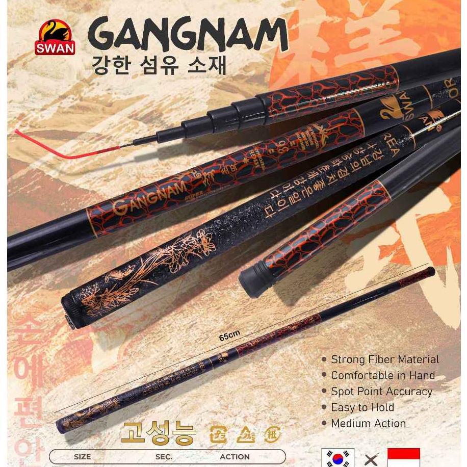 Tegek Swan, Tegek Pancing Swan Fiber Pole Gangnam 3m 3,6m 4,5m, 65CM