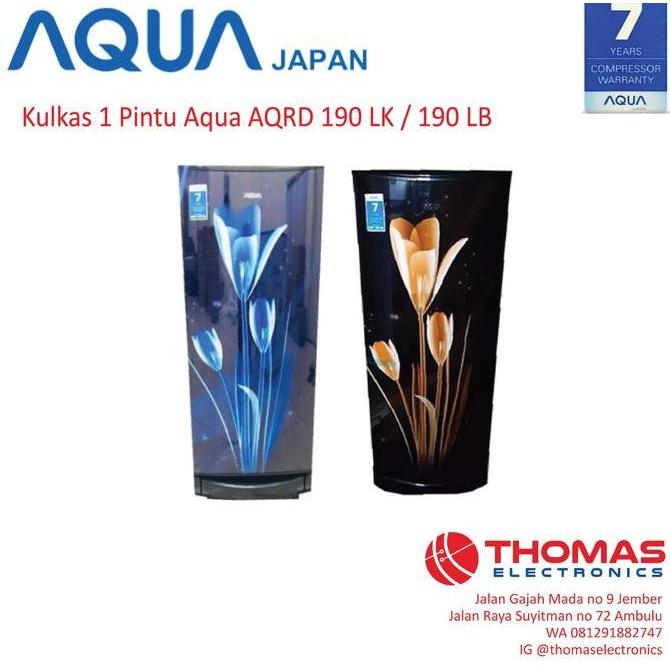 Terlaris Kulkas 1 Pintu Aqua Aqrd 190 Lk / 190 Lb Aqua Aqr-D190 Kulkas 1 Pintu