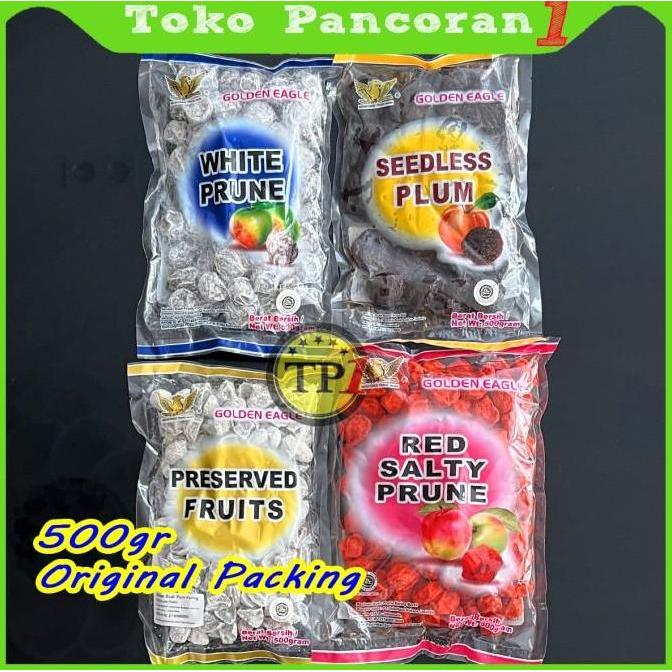 Golden Eagle Manisan buah kiamboi kiamboy plum merah putih 500g