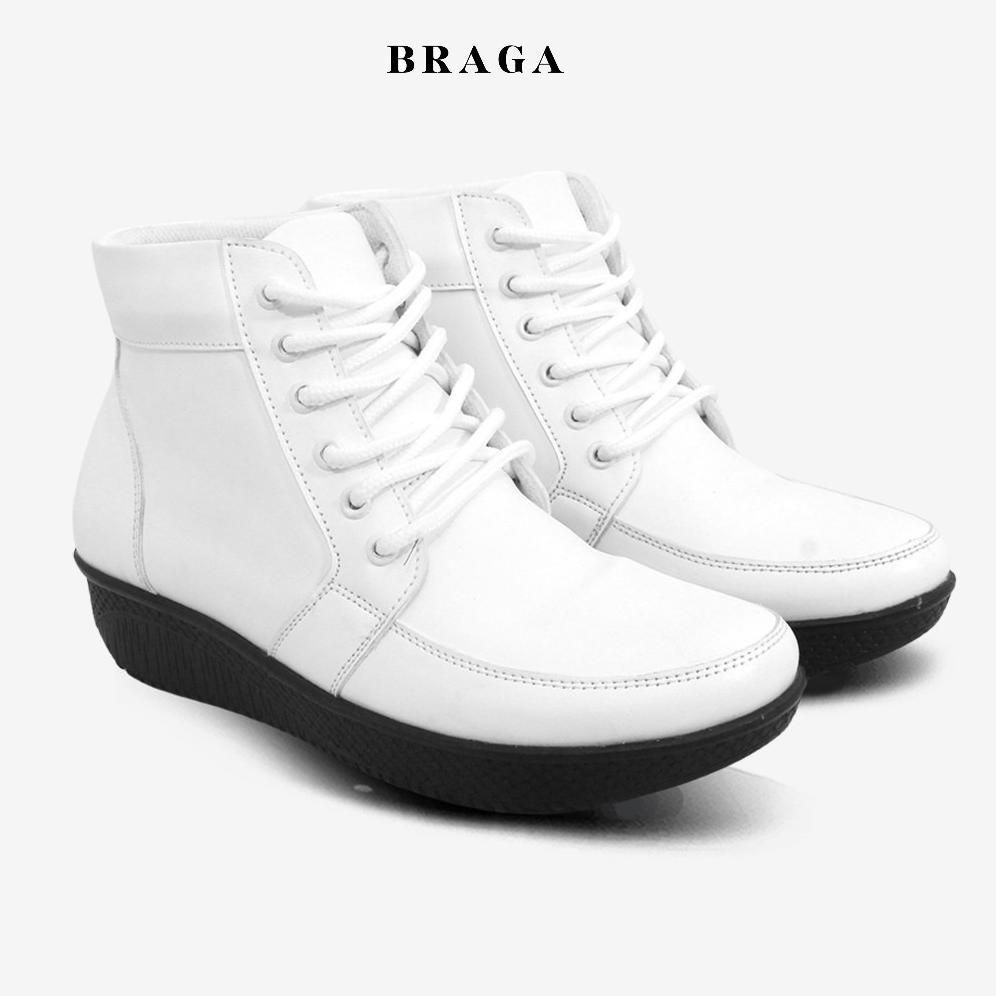 CUCI GUDANG Braga Binda B 3051 - Sepatu Boots Fashion Wanita Wedges Casual Kerja Kantor Trendi