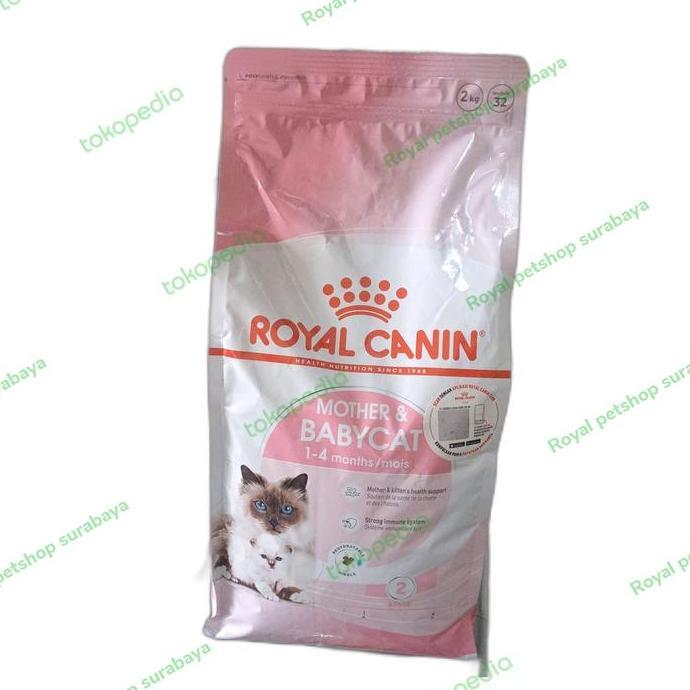 Royal Canin Makanan Kucing Mother & Babycat 2kg untuk Ibu dan Kucing Bayi 1-4 Bulan