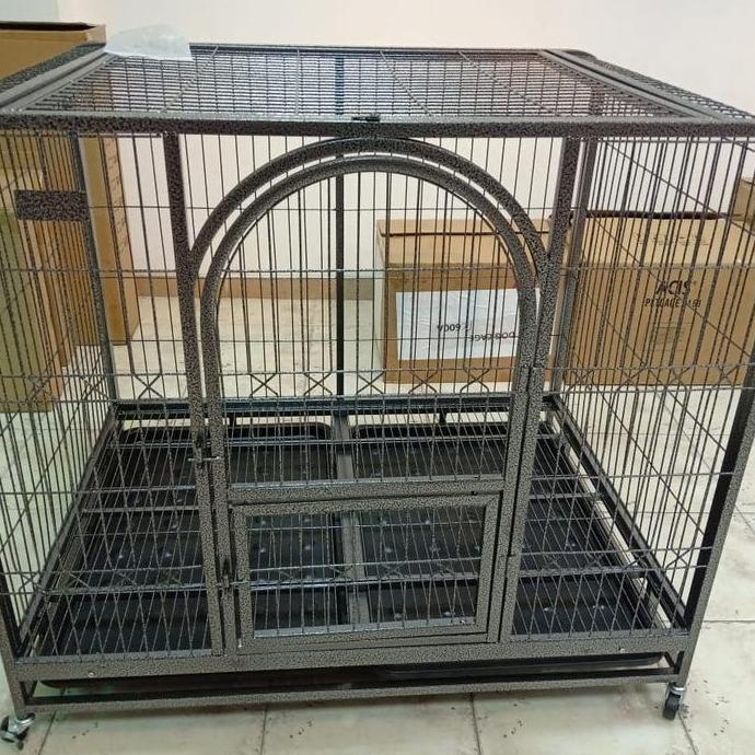 kandang besi anjing besar jumbo xxxl, kandang anjing gede knock down