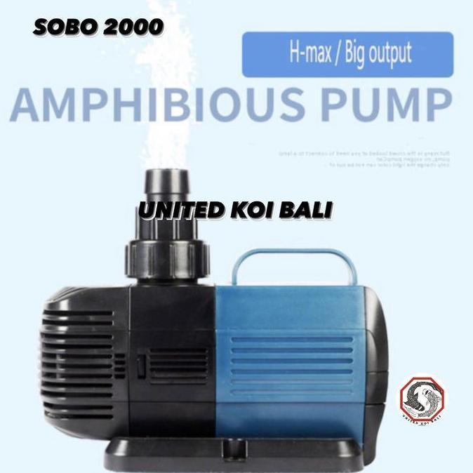TERBARU - MESIN POMPA SOBO 2000 MESIN POMPA KOLAM IKAN KOI SUBMERSIBLE LOWWATT