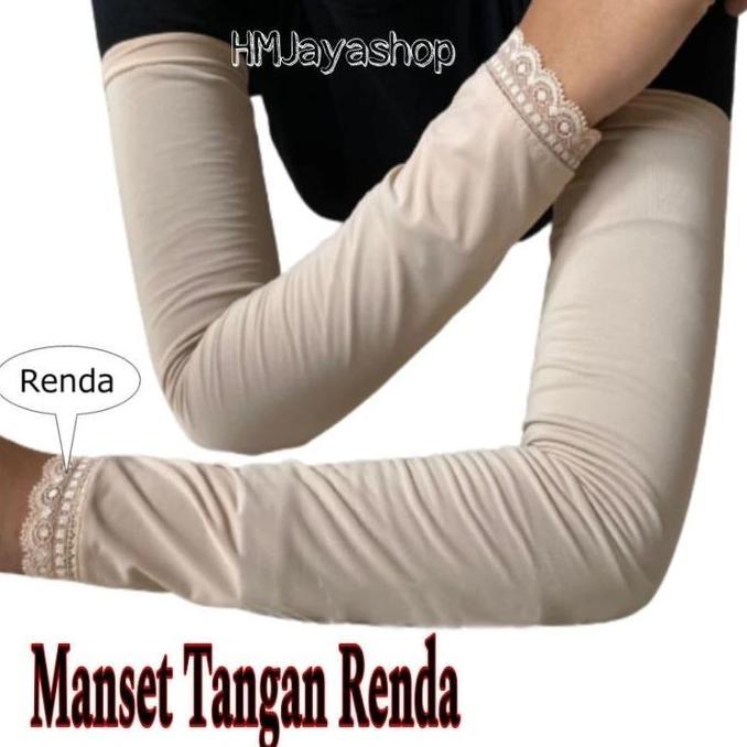 DY57 - Manset Tangan Panjang Renda Wanita
