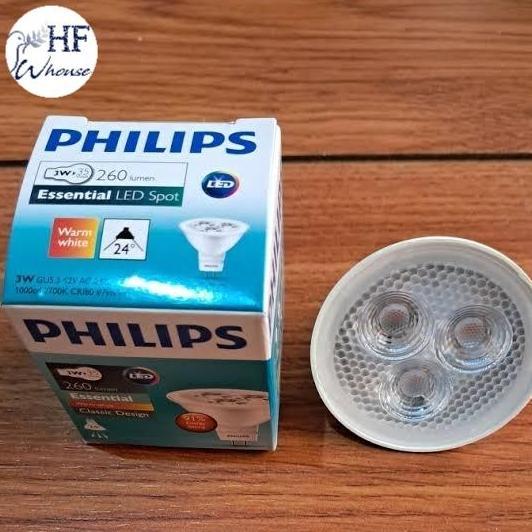 PHILIPS LED MR16 ESSENTIAL 3W 12V 24D