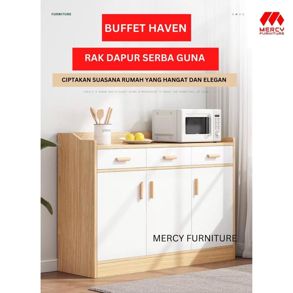 Termurah  Mercy Furniture Cabinet Rak Dapur Tempat Penyimpanan Rak Serbaguna