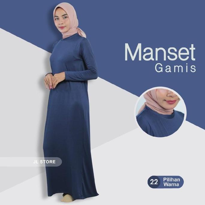 Instancodbisa- Manset Gamis Bahan Kaos Rayon Dan Spandek