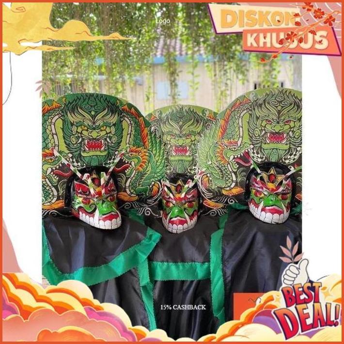 COD Asli Bagus [Promo] Original Barongan |Barongan Versi Devil Kayu Kombinasi Spon Bonus Kemul Panja
