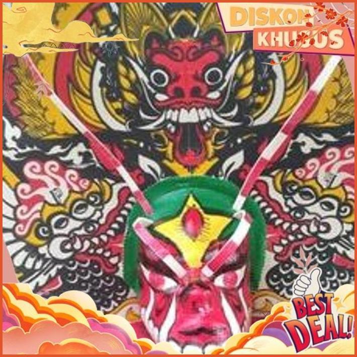 TERBAIK Asli Bagus Barongan Caplok Jumbo Anak Caplokan Devil Free Kemul Selimut Bantengan Jaranan Ko