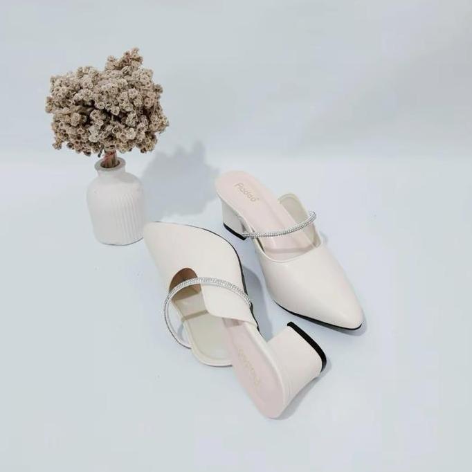 Terpopuler- Fladeo Sandal Heels 5Cm U Permata Cantik Mempesona Cocok Untuk Pesta Kondangan Arisan Ja