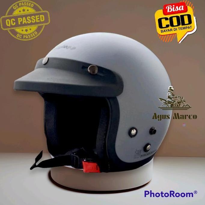 Cod,Bisa- Helm Sni Carglos Bogo Retro Pet Pendek Abs Thermoplast 100% Ideal Untuk Remaja Wanita Pria