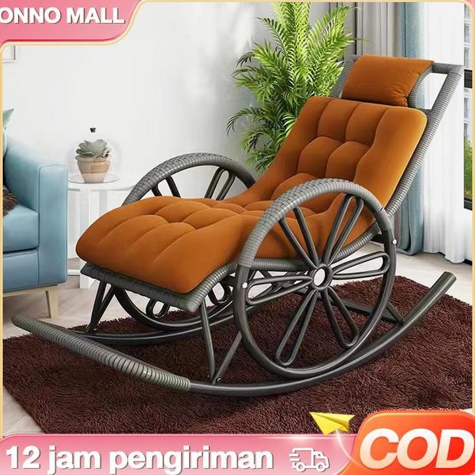 GHEATHEON ONNO MALL-Kursi Rotan Kursi Goyang Rotan Kursi Rotan Santai Kursi Malas Kursi Goyang Santa