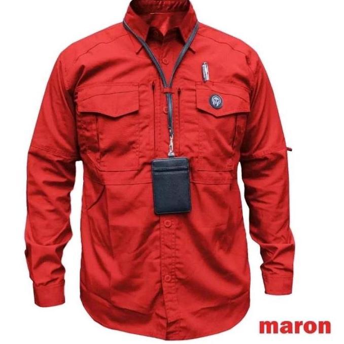 READY kemeja tactical m tac panjang || kemeja mtac panjang || kemeja tactical outdoor panjang Abu Ar