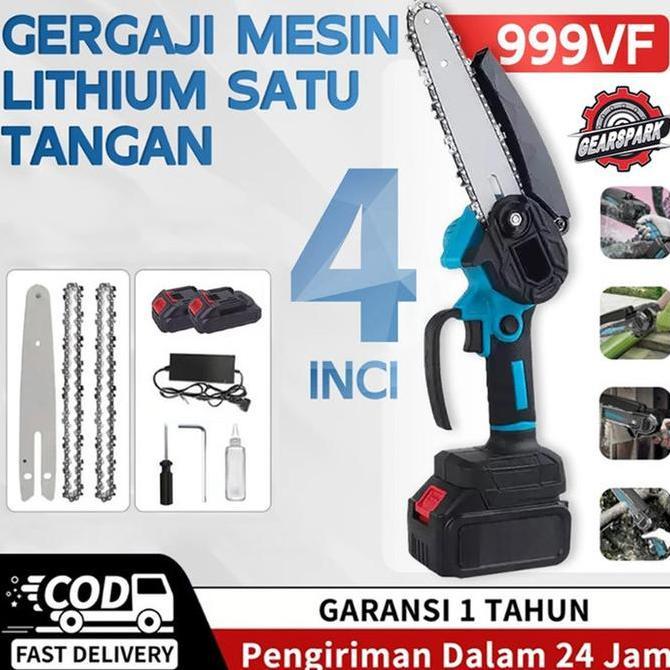 FORMEXINO Mesin Chainsaw 4 Inch /Mesin Chainsaw 1000W/Cordless Chainsaw 36V /Gergaji Baterai Gergaji