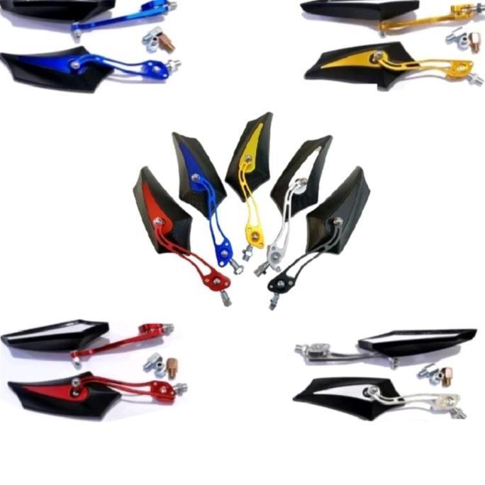 DB43 >> Spion Batman Full Warna Universal Motorcycle - Siap Gold Putih Biru Merah Hitam - Harga Sepa