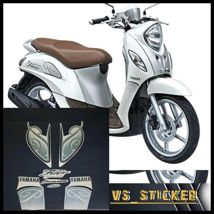 DISKON STRIPING STICKER LIST STANDART MOTOR FINO PREMIUM 2018 2019 MAGENTA PINK SILVER PUTIH HITAM C