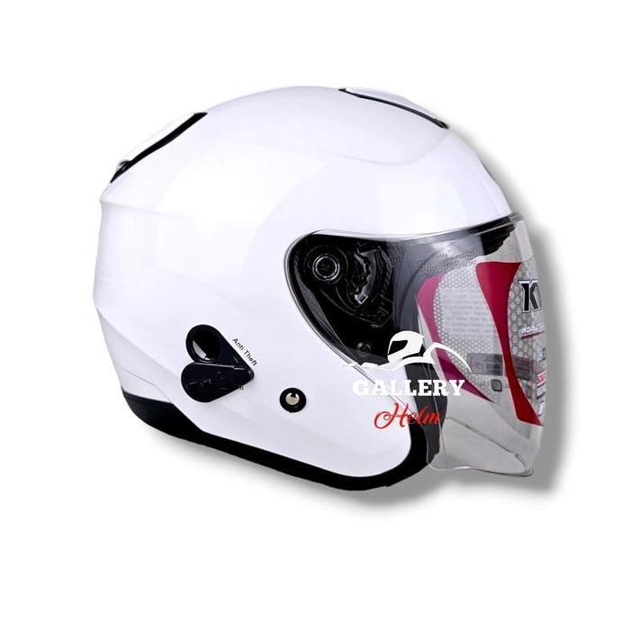 DE187 - Kyt Kyoto R Original All Varian Helmet Motorcycle Kaca Visor Smoke Leopard