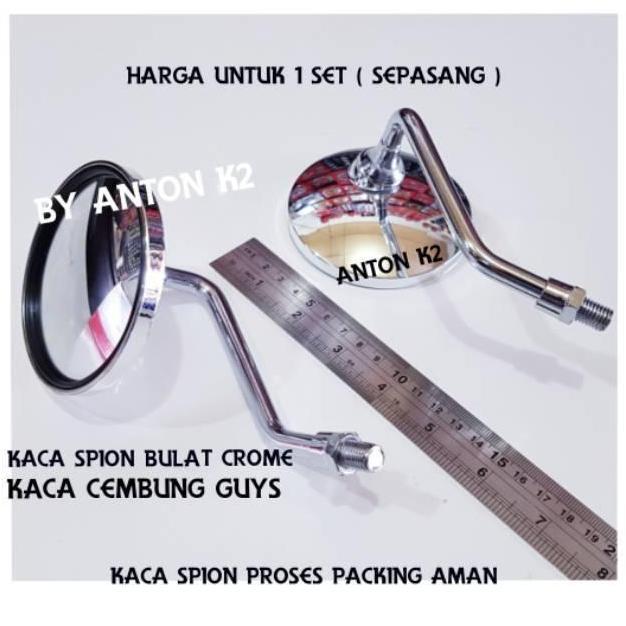 DF296 >> KACA SPION BULAT VARIASI MOTOR BEAT STREET/BEAT NEW/DELUXE/SCOOPY dll