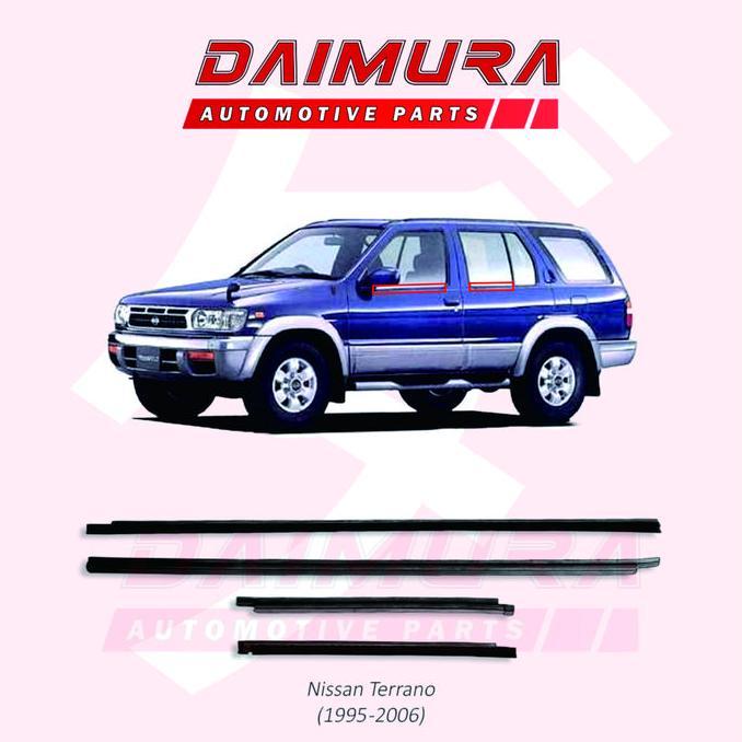 :<:<:<:<] Karet Pelipit List Lis Pintu Kaca Weather Strip Mobil Terrano