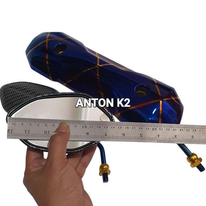 DB184 >> KACA SPION STANDAR THAILOOK PAKET TUTUP KNALPOT BESI MOTOR BEAT VARIO KARBU/BEAT FI ISS ESP