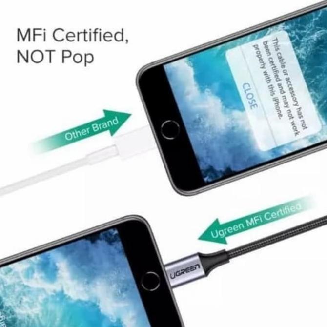 Ugreen Lightning to Aux 3.5mm Adapter - Ugreen Splitter Aux IPhone MFi