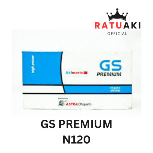 Aki GS Astra N120 (115F51) 120Ah 12V – Aki Premium untuk Bus, Truk, dan Genset PRODUK ORIGINAL 100%