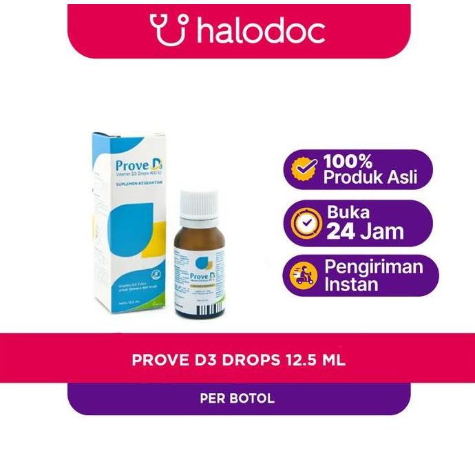 Fit- Suplemen Vitamin D3 Prove D3 Drops 12.5 Ml