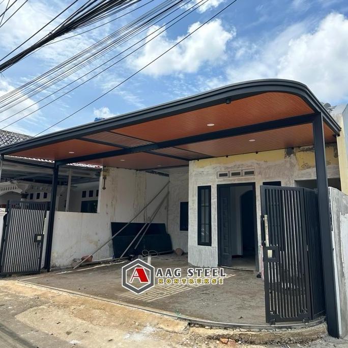 Homemid- Kanopi Plapon Pvc Lis Bending 30Cm Modern Tiang Wf 150 Lis Frofil Dan Talang Plafon  Kayu B