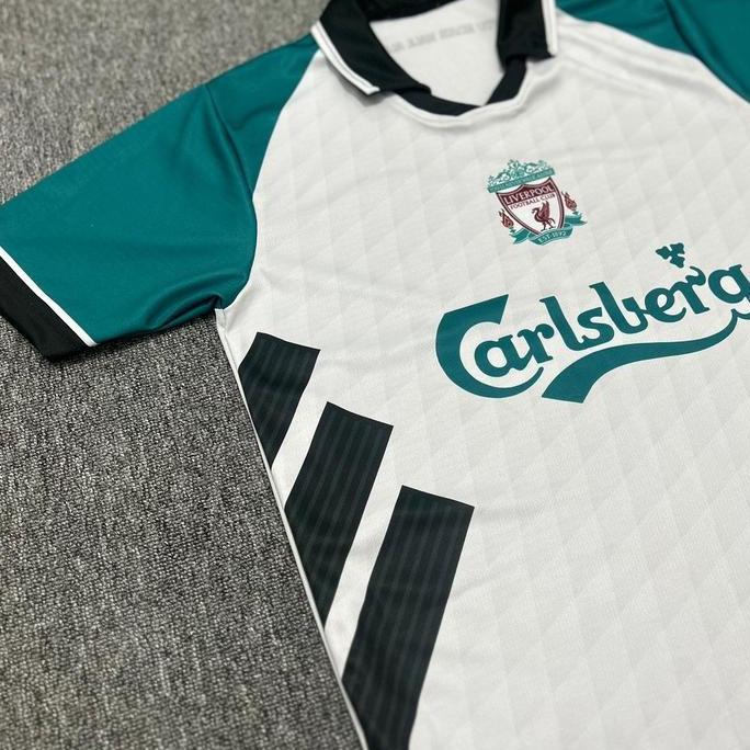 Jersey Liverpool Putih Tosca Carlsberg  Fantasy Retro 1.0 by rsport indonesia full printing - Baju m