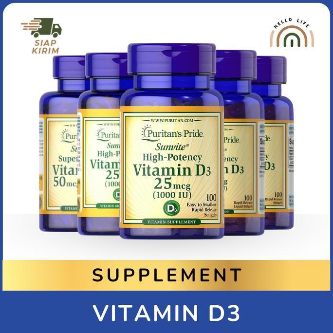 Fit- (Original Usa) Puritan'S Pride Vitamin D3