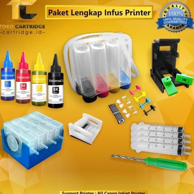 Paket Lengkap Infus Printer Canon MP145 MP198 IP1980 IP1880 IP1700 40