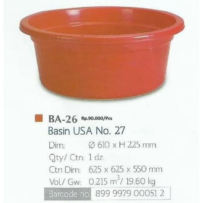 BASKOM lion star/bak besar/ember bulat/baskom bulat GM