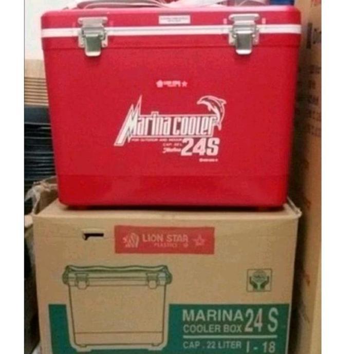 MARINA COOLER BOX 24 S/ BOX ES 22 LITER LION STAR I-18